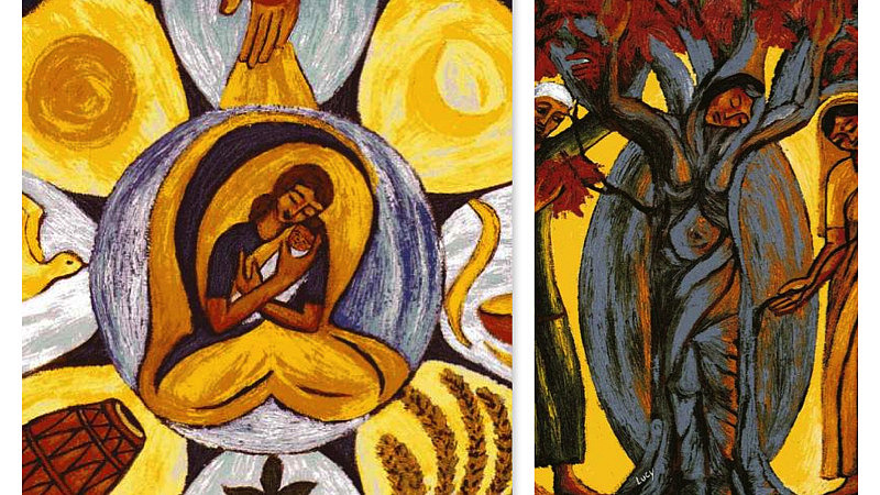 Gem&auml;lde von Maria mit dem Jesuskind