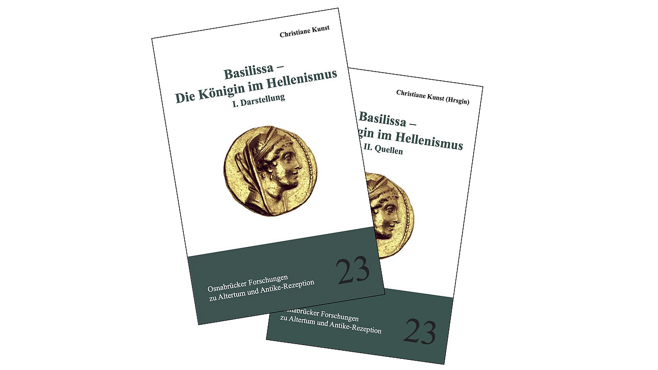 Titelbild zur Monographie und zum Quellenband 'Basilissa'.