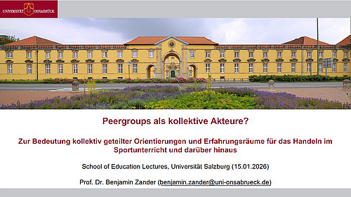 Poster des Vortrags: Peergroups als kollektive Akteure?