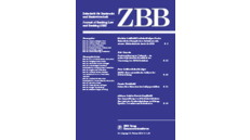 Cover "Zeitschrift für Bankrecht und Bankwirtschaft"