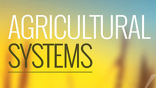Titelseite der Fachzeitschrift Agricultural Systems
