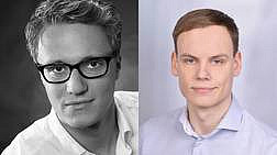Links: Dr. Michael Abendschein, rechts: Gerrit Wittke, M Sc.
