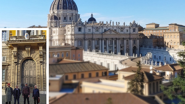 Vatikan Stadt und Prof. Belz