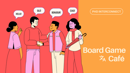 The graphic image depicts diverse people greeting each other and saying "Hello" in different languages.