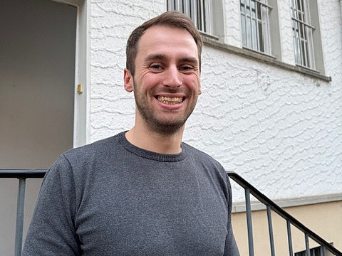 Kevin Teimer nach seiner Disputation.