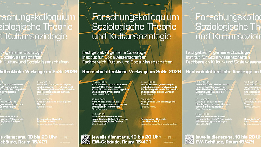 Plakat Forschungskolloquium Sommersemester 2026