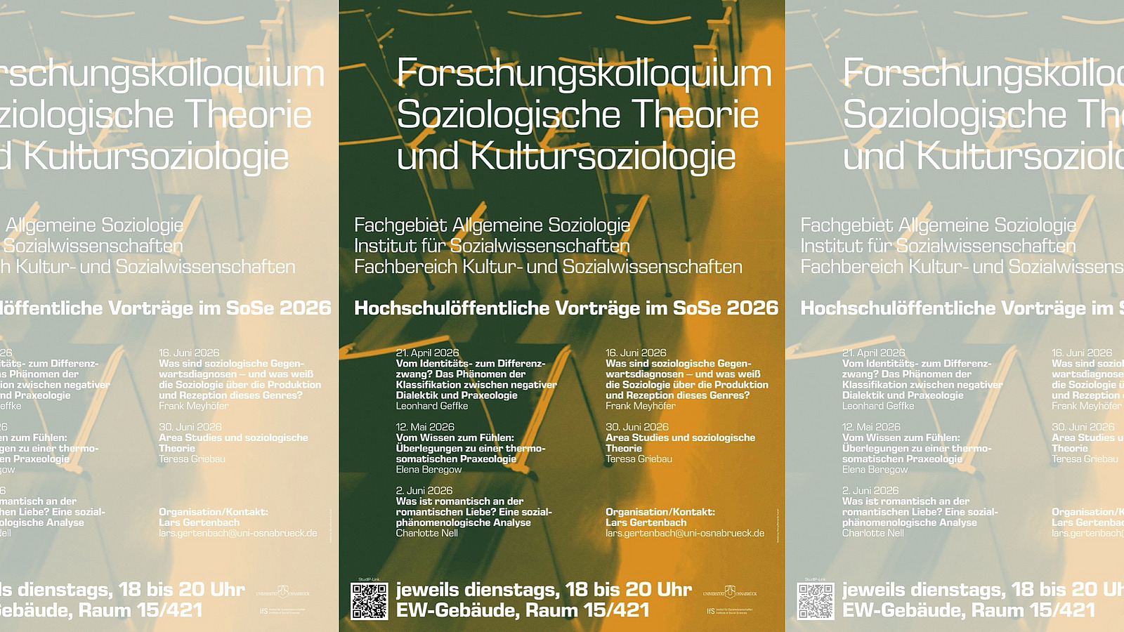 Plakat Forschungskolloquium Sommersemester 2026