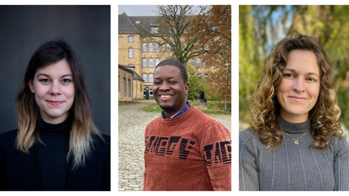 Einzelfotos von Dr. Franziska Gaupp, Ronald Walusimbi und Henriette Figueroa