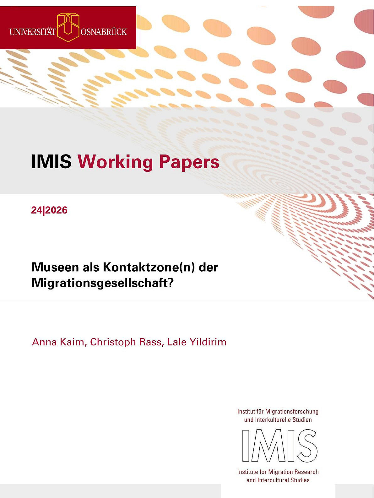 Cover des IMIS Workingpaper 24