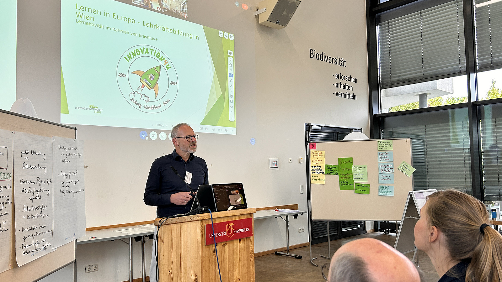 Dr. Niels Logemann (Kompetenzzentrum Vechta) f&uuml;r das erasmus+ Programm