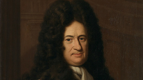 A man with a dark wig in a painting.