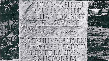 Wiedereinsetzung von Commodus’ Name, CIL VIII 22689.