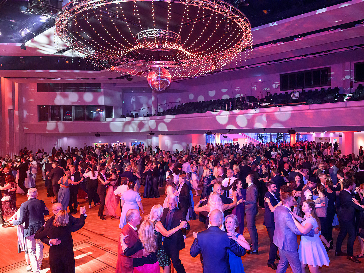 view of the crowded dance floor