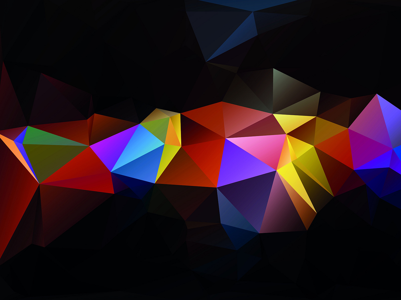 Colorful wave-shaped graphic