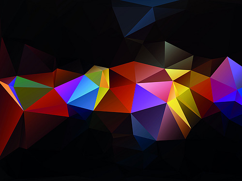 Colorful wave-shaped graphic