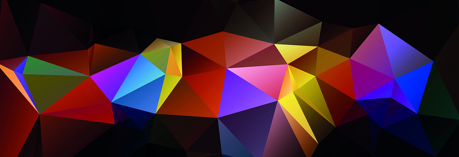 Colorful wave-shaped graphic