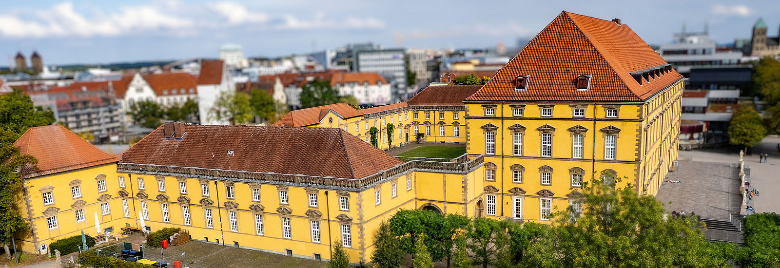 Osnabrück Castle from a bird's-eye view.