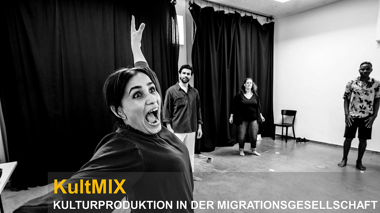 Die Schauspielerin Shabaneh Seyedzadeh bei einem Work- shop am Thalia-Theater Hamburg unter Leitung von Altamasch