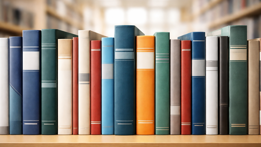 Abbildung zeigt ein B&uuml;cherregal