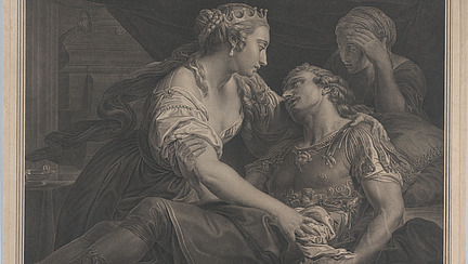 Johann Georg Wille, Death of Mark Antony with Cleopatra at left, The Metropolitan Museum of Art, New York, Public Domain (CC0)