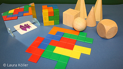 geometrische Formen und Spiegelung