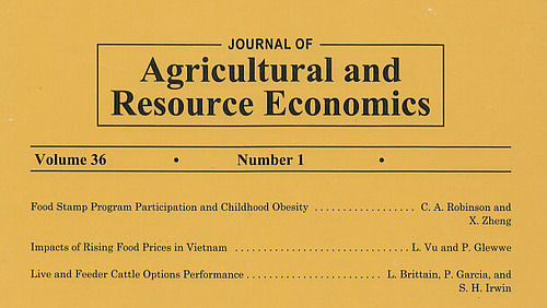 Titelseite des Journal of Agricultural and Resource Economics