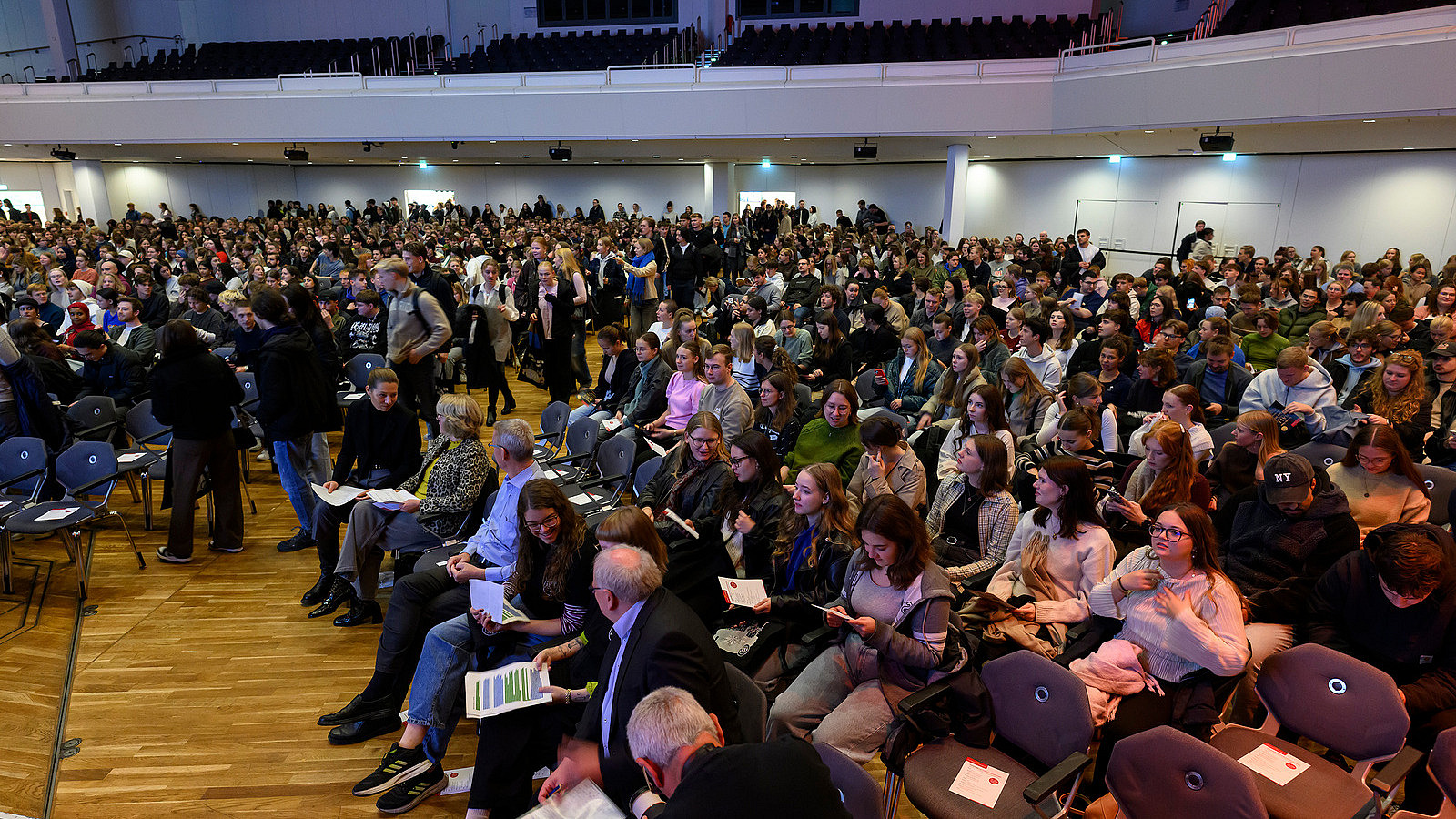 View of the audience seating in the Europasaal at OsnabrückHalle