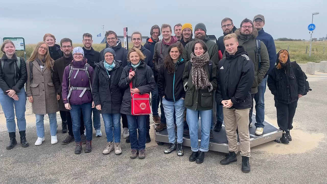 Die Exkursionsgruppe in Katwijk.