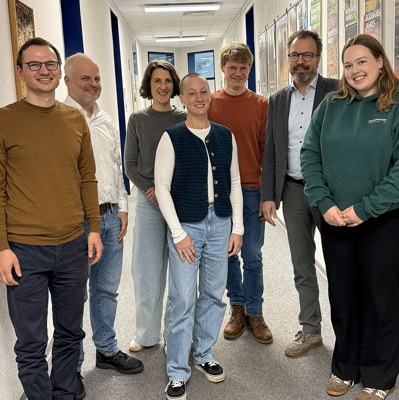 v.l. Dr. Philip Verf&uuml;rth, Prof. Dr. Martin Franz, Prof. Dr. Christine Lang, Jana R&uuml;lke, Prof. Dr. Christian Dorsch, Prof. Dr. Andreas Pott, Annika Franke (Stellvertr)