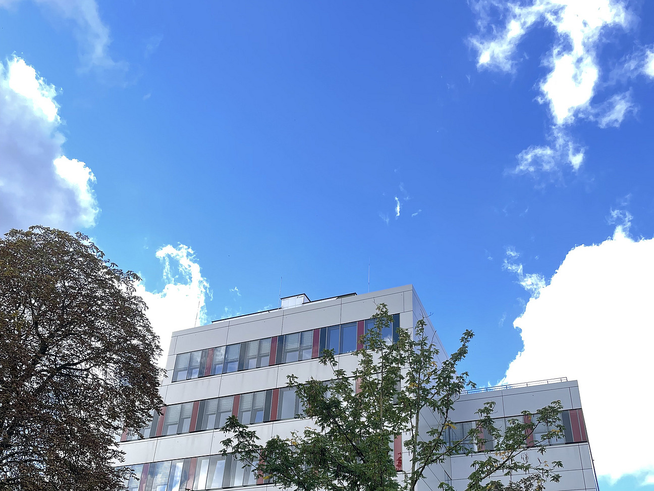 Ansicht des EW-Gebäudes von der Kolpingstraße aus.