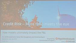 1. Folie des Vortrages, Thema, Referenten, Logo HypoVereinsbank