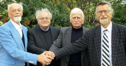 (v.l.n.r.) Arnim Regenbogen, Harald Kerber, Elk Franke und Reinhold Mokrosch