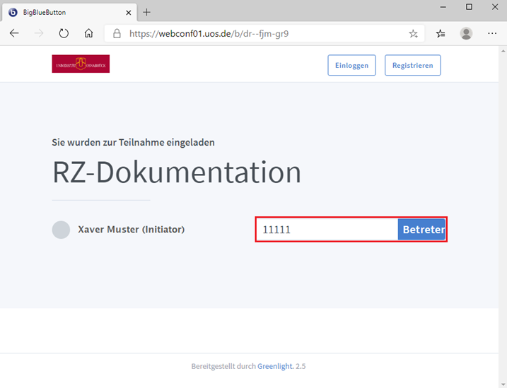 Videokonferenzsystem BigBlueButton