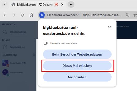 Videokonferenzsystem BigBlueButton
