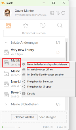 Cloud - Client for Windows - Synchronisieren und offline arbeiten