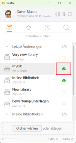 Cloud - Client for Windows - Synchronisieren und offline arbeiten