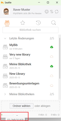 Cloud - Client for Windows - Synchronisieren und offline arbeiten