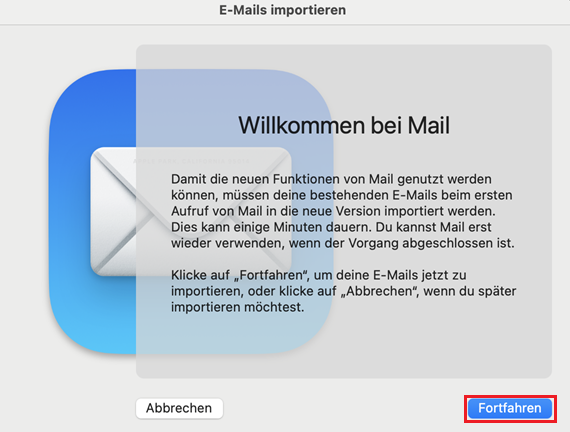 Apple Mail E-Mailkonto einrichten