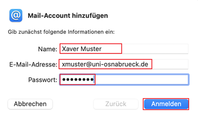 Apple Mail E-Mailkonto einrichten
