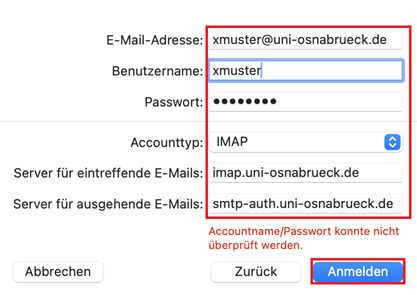 Apple Mail E-Mailkonto einrichten