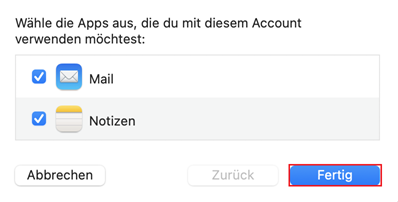 Apple Mail E-Mailkonto einrichten