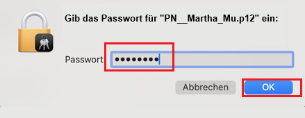 Apple Mail E-Mail (S/MIME) Zertifikat in den Schlüsselbund importieren