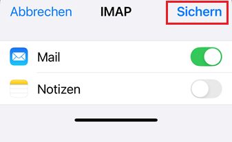 iPhone Mail App -  E-Mailkonto einrichten
