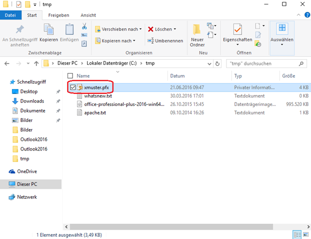 Outlook 2016 Signieren und Verschlüsseln