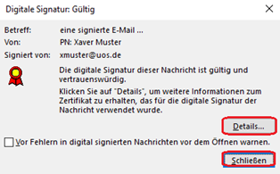 Outlook 2016 Signieren und Verschlüsseln
