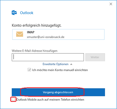 Outlook 2019 Automatisch - E-Mailkonto einrichten