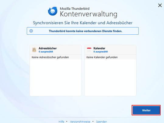 Thunderbird E-Mailkonto einrichten