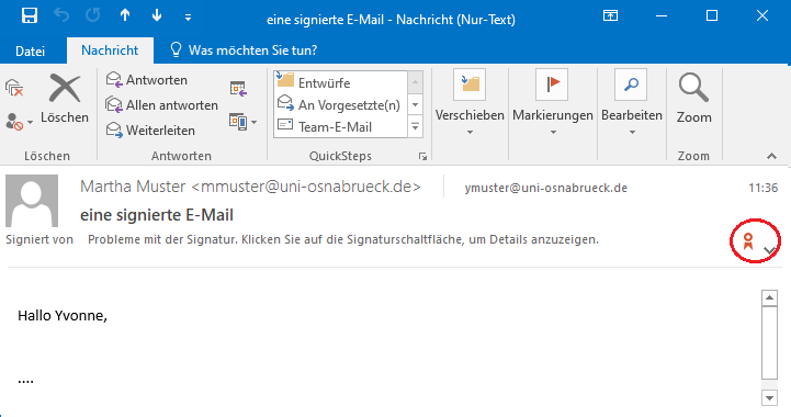 Thunderbird E-Mail Signieren