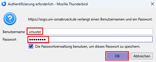Mozilla Thunderbird - SOGo-Adressbuch synchronisieren