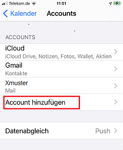 IPhone- SOGo-Kalender synchronisieren